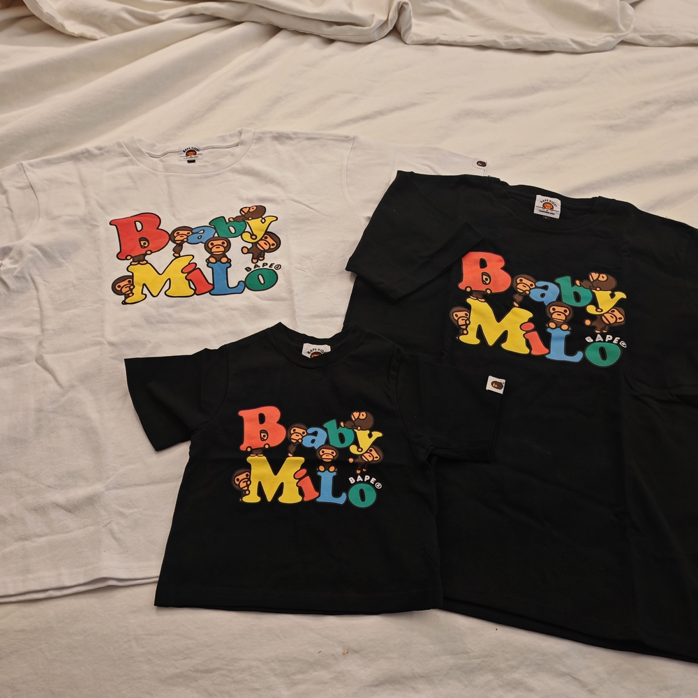 BAPE Baby Milo Graphic T-Shirts family Set
